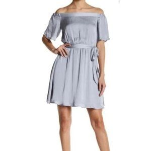 Firm Price🌺Bardot Grey Flutter Sleeve Dress - XS